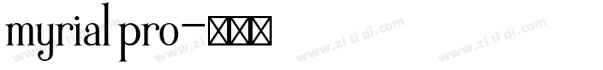 myrial pro字体转换